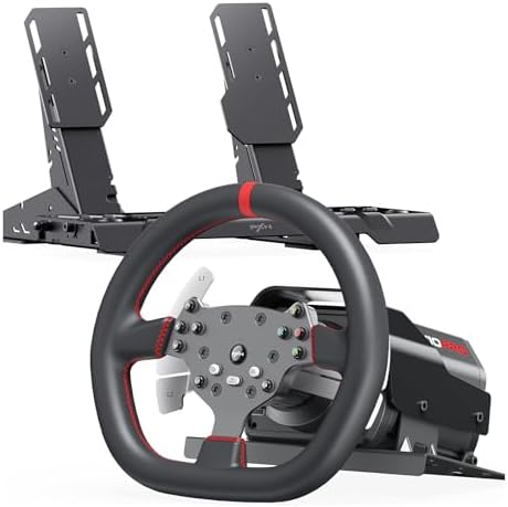 PXN V10 Ultra Volante de Carreras Direct Drive con Pedales – 3,2N...