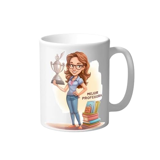 Taza Mejor Profesora del Mundo | Regalo para Profesora | Fin de Curso