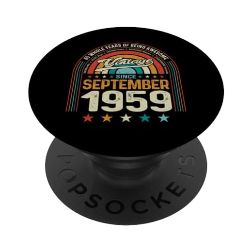 Retro 65 cumpleaños 65 años de ser impresionante septiembre 1959 PopSockets PopGrip Intercambiable
