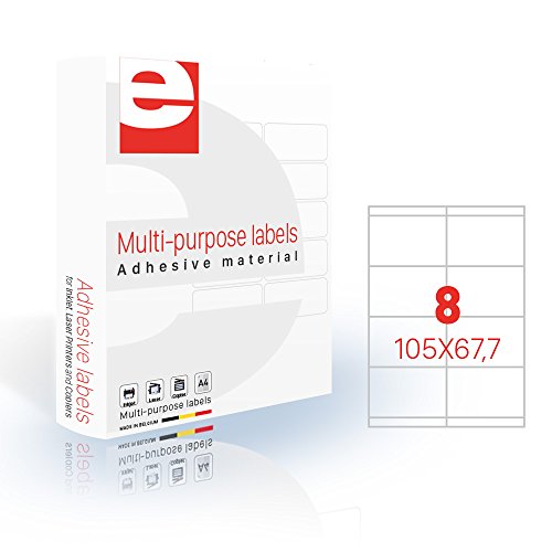 Étiquettes adhésives 105 x 67,7 mm pour étiqueter vos colis sans colle