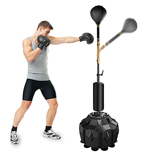 Photo 1 of PARTS ONLY
Wodesid Free Standing Reflex Punching Balls for Boxing, Height Adjustable Punching Bag Stand, Hand Pump for Teens Kids Adults, Pedestal Reflex Bag Freestand