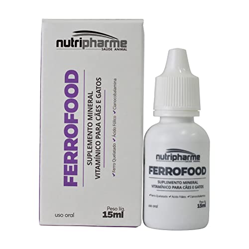 Nutripharme Suplemento Vitamínico Mineral Ferrofood Para Cães E Gatos 15Ml