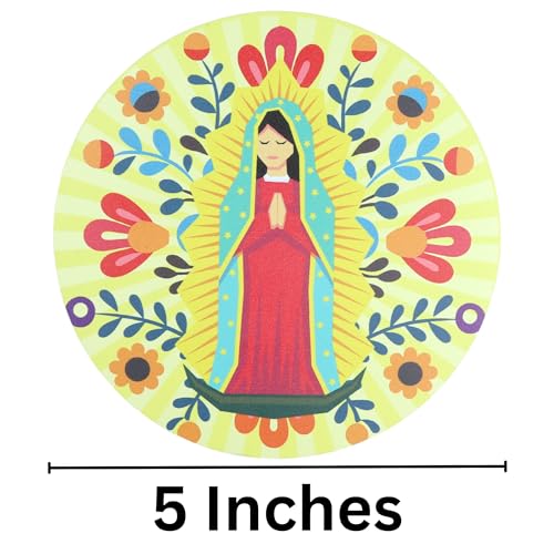 Imán decorativo Nuestra Señora de Guadalupe 5 pulgadas miniatura 2