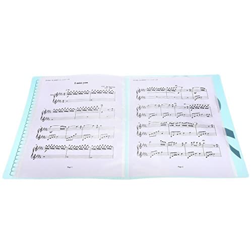 Music Folder Piano Score Folder Music Folder Storage Holder A4 Size Folder,40 Pockets Chorus Dedicated Sheet Music Folder #TOP3