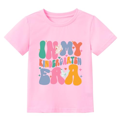 Toddler Girl Kindergarten Outfit 1st Day of Kindergarten Tee Shirt First Day of School Tops