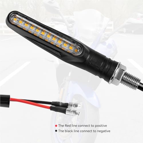 Luces intermitentes de motocicleta con indicadores de freno traseros y señal de giro 7