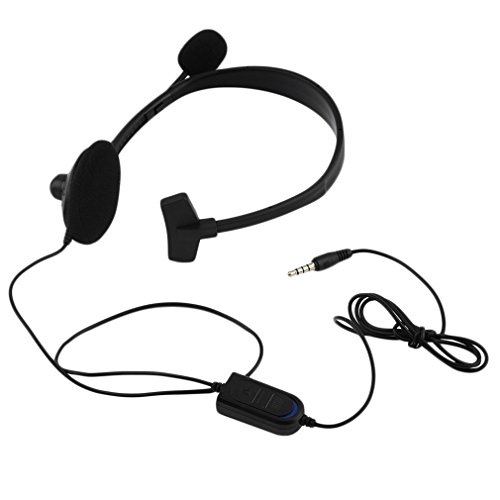 Preisvergleich Produktbild Leoboone Black Over-Ear Wired Kopfhörer Kopfhörer Gaming Headset Videospiel Gamer für Playstation für PS4 mit VOL