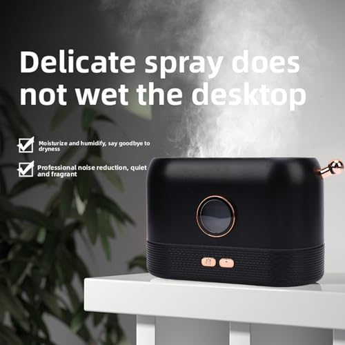 Difusor aromático eléctrico Luqeeg 3D Flame con luz miniatura 6