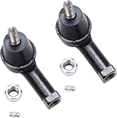 Image of Detroit Axle - 8pc Front End Control Arms Kit for Hyundai Elantra 01-06, 2 Lower Control Arms w /Ball Joints 4 Outer Inner Tie Rod Ends 2 Boots 2001 2002 2003 2004 2005 2006 Replacement