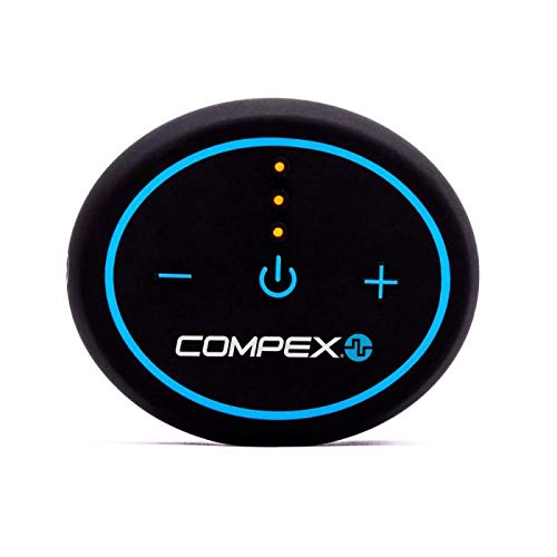 Compex Mini Estimulador Muscular Elétrico Sem Fio (EMS) com TENS – 2 PODS – Smartphone Compatível co