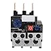 Walfront Heavy Duty Thermal Overload Relay 9-13A Adjustable Motor Protector for Industrial Equipment