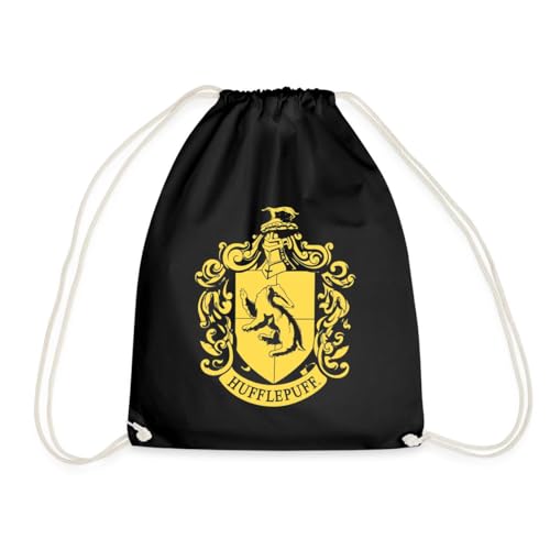 Harry Potter Hufflepuff Wappen Turnbeutel, Schwarz