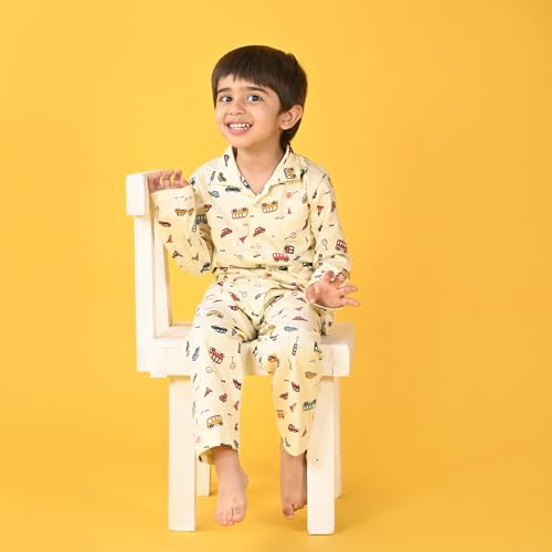 Image of Jam & Sugar Boys Cotton Printed Night Suit Set