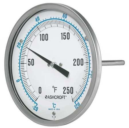 Dial Thermometer, Bi-Metallic, SS Case