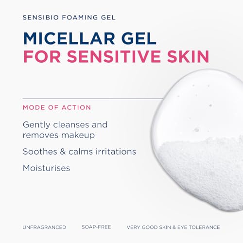 Image of Bioderma Sensibio Foaming Gel Cleansing and Make-Up Removing Refreshing feeling for Sensitive Skin Unscented