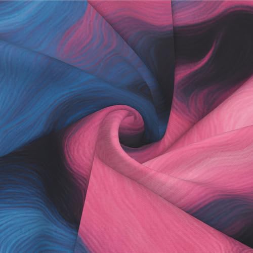 Housse de coussin salon imprimé feu bleu rose lavable et durable