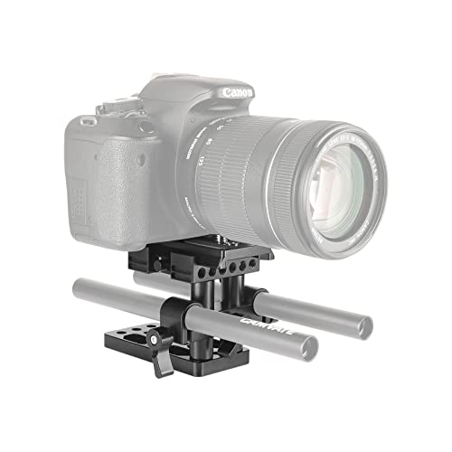 Camvate Quick Release Mount Base Qr Plate For Manfrotto 501/504/ 577/701 Tripod Standard Accessory(Black) - 1437 #TOP2