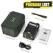 Emgykit R11 Emergency Crank Radio - 4000mAh/14800mWh NOAA/SW/AM/FM, Solar/Hand Crank/USB Charging, Bluetooth Receiver/USB/SD Playback,with Compass,Flashlight,SOS for Camping & Emergencies - Green