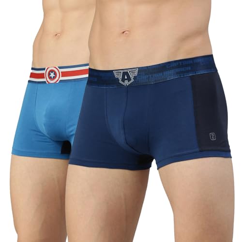 Image of Zoiro Men's Marvel Character Cotton Trunk Combo Pack |Colour's May Vary