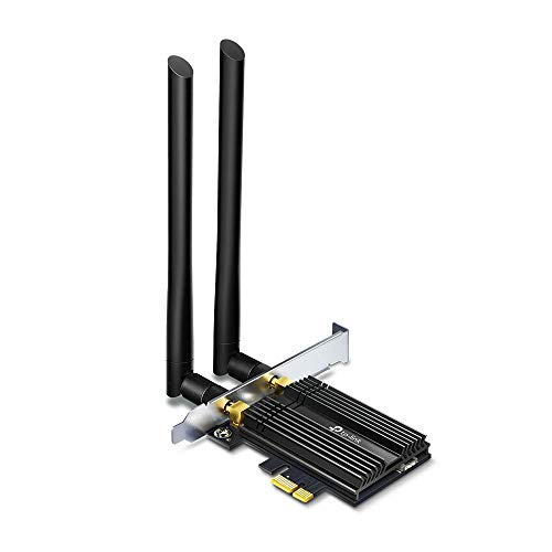 TP-Link Archer TX50E AX3000 Wi-Fi 6 Bluetooth 5.2 PCIe Adapter for PC with Heat Sink, MU-MIMO, Ultra-Low Latency, Supports Windows 10(64bit) Only AX30