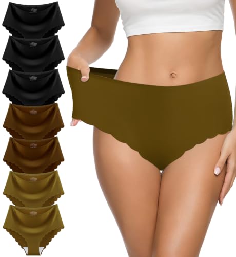 Image of Eiggam Women's Cotton Bikini Panties,High-Cut Full Coverage Stretch Cool Underwear for Women
