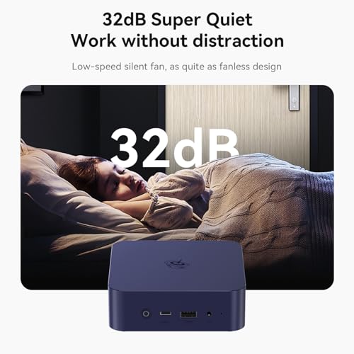 Image of Beelink EQ Mini PC, Intel Twin Lake N150(Up to 3.6GHz) 4C /4T, Computer 12GB LPDDR5 RAM 500GB SSD, Computer Dual HDMI 4K UHD Output /BT5.2 /WiFi6 /Gigabit Ethernet Family-NAS /HTPC