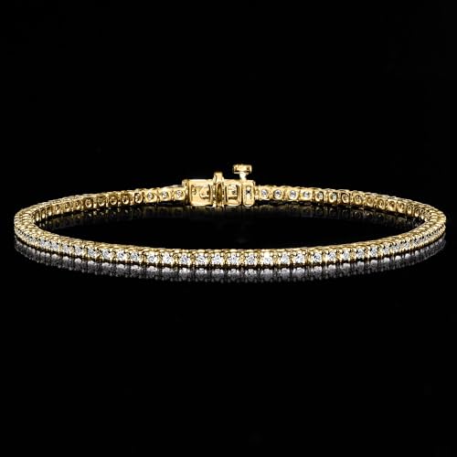 Ross-Simons 1.00 ct. t.w. Lab-Grown Diamond Tennis Bracelet in 18kt Gold Over Sterling3