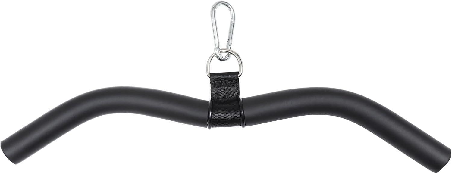 BESPORTBLE Steel Bow Pull Rod Cable Bar for Home Gym Strength Training Exercise Machine Attachment for Biceps Triceps Back and Shoulders Workout