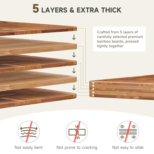 Set de 3 Tablas de Cortar Rectangulares de Bambú miniatura 4