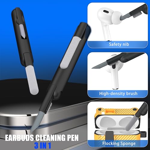 Image of RFUNGUANGO AirPods 3 Case with Lock Magnetic Lid, Yellow
