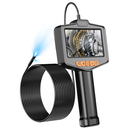 AMSLSIU HD �X�N���[�������� E 8 �~�����[�g�������Y�Ԃ̎��o�������u�p�C�v���C���̂������~���[ 4.3 �C���`���� 9 LED ���C�g, 5M 8.0MM �_�u���w�b�h, B311