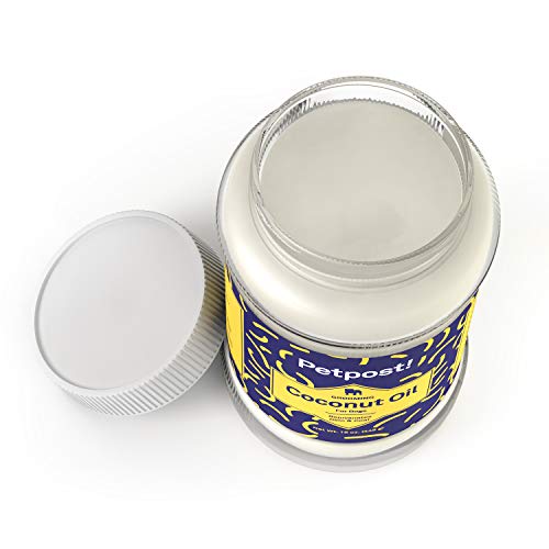 Petpost | Coconut Oil - Hot Spot & Itchy, Dry Skin Treatment for Dogs - 100% Virgin Coconut Oil Moisturizer for Skin and Coat, Dog Itch Relief - 16 Oz.