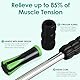 Muskeltherapie-Massagestab,Massageroller Muskel Roller Stick,Multifunktions Muskel Massagerolle,Geeignet für Beine, Rücken, Schultern und Nacken(Schwarz)