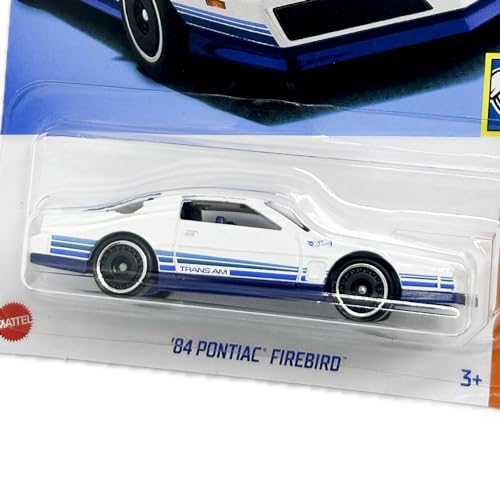 HotWheels 84 Pontiac Firebird Blanco 1:64 miniatura 1