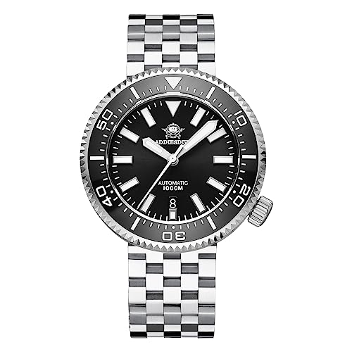 ADDIESDIVE Automatic Dive Watch for Men NH35 Waterproof 1000M Sapphire Crystal Mirror Wrist Analog Watches 47.5mm Swiss Luminous Dial Diver