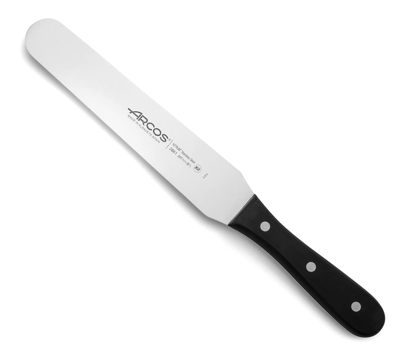 Arcos Cuchillo Chef Acero Inoxidable. Cuchillo cocina para cortar y pelar alimentos pequeños. Mango ergonómico polioximetileno y Hoja 120 mm. Serie Universal. Color negro. — view 17