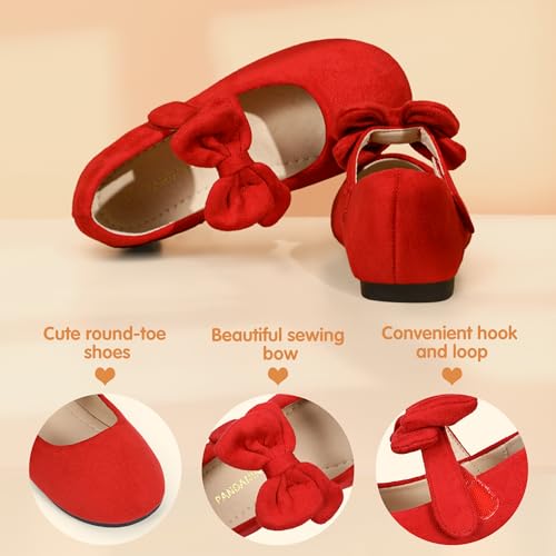 Image of PANDANINJIA Toddler Dress Shoes Flower Girls Ballet Flats