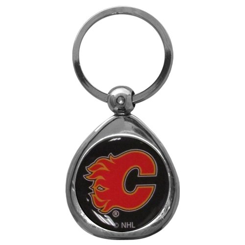 NHL Siskiyou Sports Fan Shop Calgary Flames Chrome Key Chain One Size Team Colors