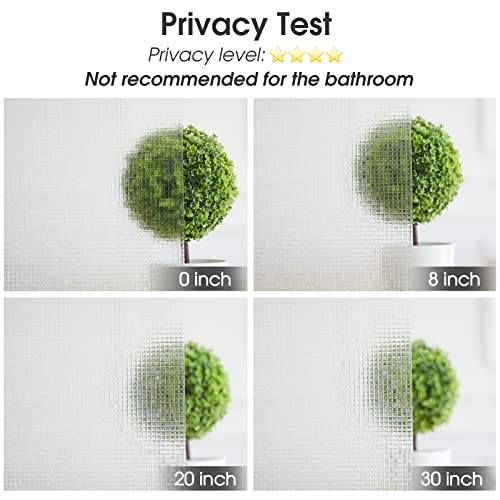 image for Coavas Rainbow Window Film Stained Glass: Translucent Mosaic Window Pr