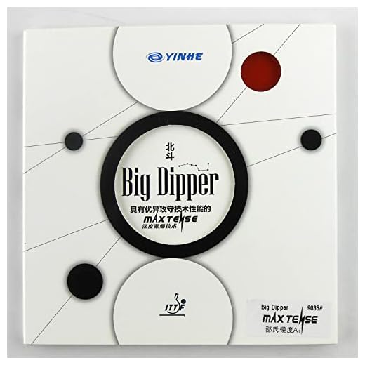 Yinhe Big Dipper Factory Tuned Max Tense Tacky Pips in Table Tennis Rubber (red H38)