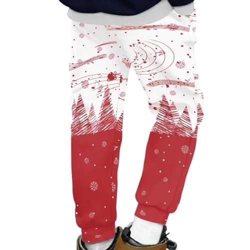 AmzPrint Christmas Sweatpants Cargo for Unisex Children Boys Gilrs High Waisted Athletic Joggers Pants Fall Winter Clothes2