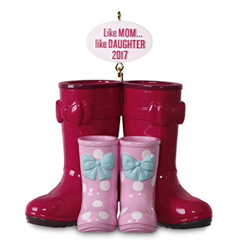 Hallmark Keepsake 2017 Winter Boots Like Mom, Like Daughter Dated Christmas Ornament