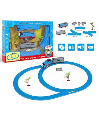 Image of Cable World Battery-Operated Express Toy Train Set for Kids 3+ | Railway Tracks | Adventure Train with Lights, Sound, | Educational Toy | Ideal Gift | Fun & Learning