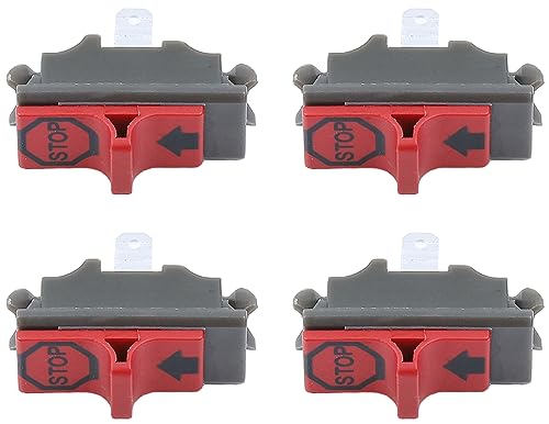 【La Confezione Include】 4 interruttori di arresto. I nostri pezzi di ricambio per interruttori sono prodotti secondo standard elevati.