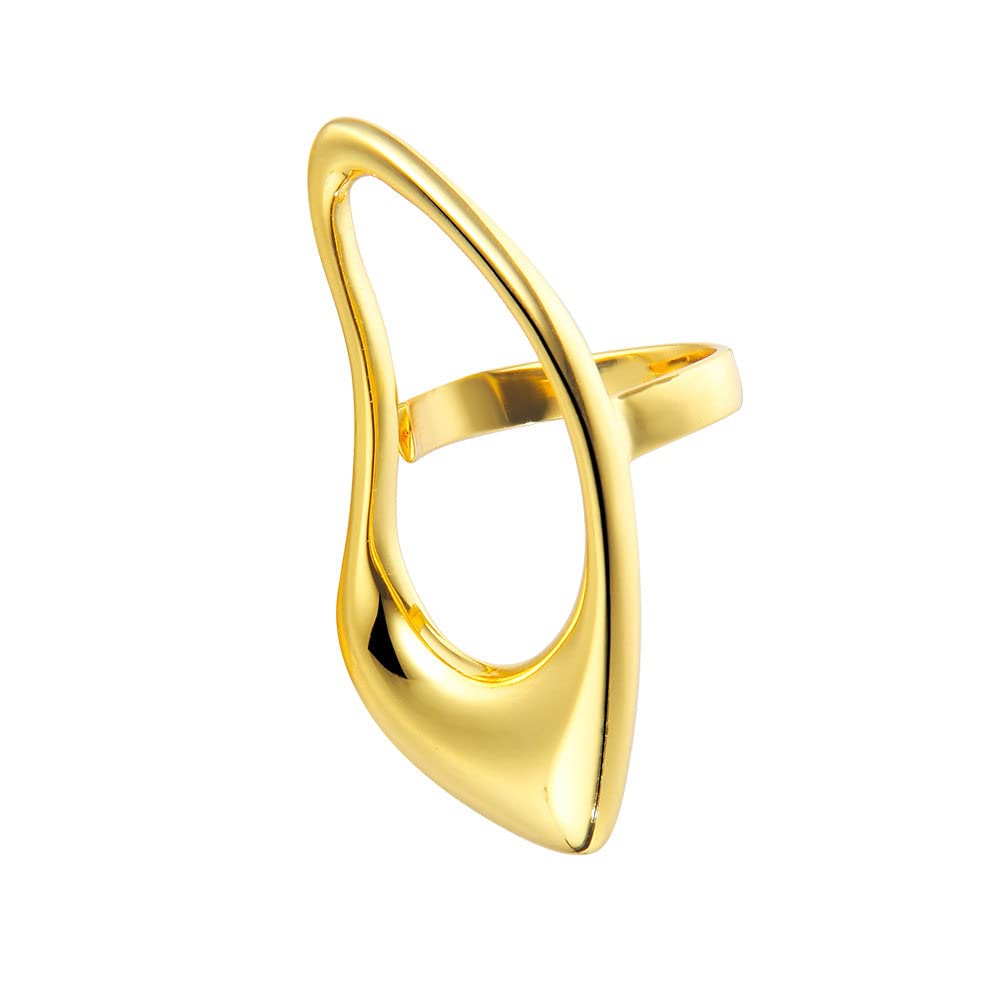 Anello In Argento Sterling 925,Anelli Regolabili Per Donna Grande Forma A Goccia In Argento Sterling 925 Traforato Esagerazione Geometrica Anelli Eternity Fedi Nuziali Placcate Oro Anelli Di Promess