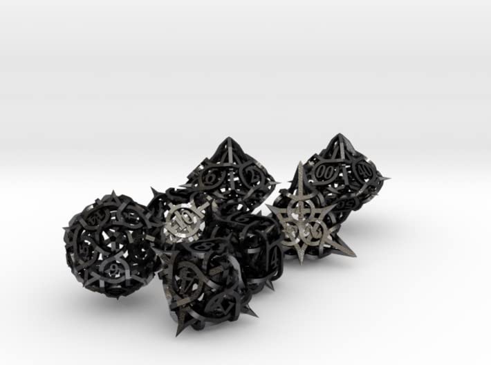Amazon.com: shapeways Thorn Dice Set with Decader, 7 Piece Die Set