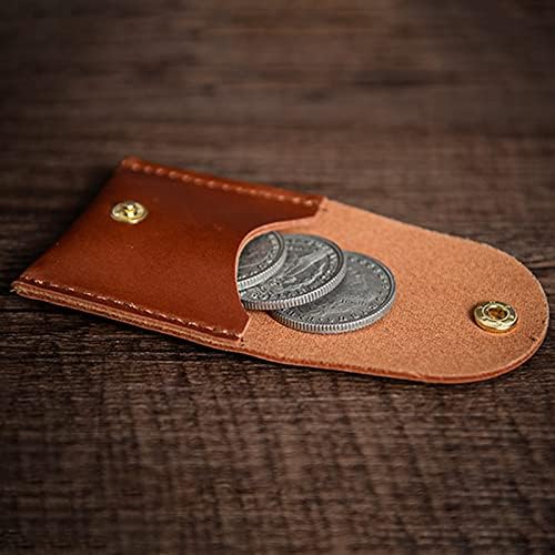 SUMAG Pocket Portal (Morgan Dollar Size) Magic Tricks Leather Coin Bag Magician Tools Close up Gimmicks Illusion Magic Accessory Props