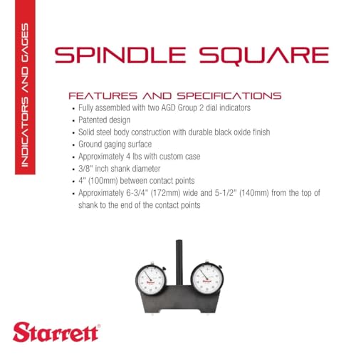 Starrett 649-1 équerre de broche robuste en acier pour atelier