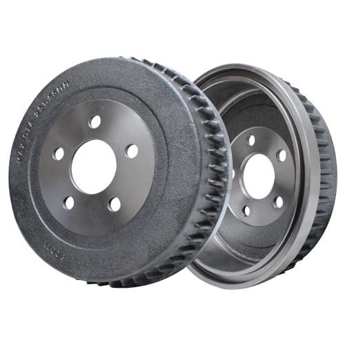 Image of Detroit Axle - Replacement for 1995 1996 1997 1998 Ford Windstar 276mm Front Disc Brake Rotors & Rear Disc Brake Drums