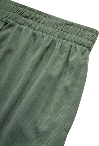 RBX Boys' Active Shorts - 5 Pack Sports Performance Mesh Gym Shorts with Elastic Waistband and Heat Seal Logo (Sizes: 8-16)4